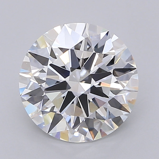 2.53 Carat Round Shaped, Ideal Cut, D Color, VVS2 Clarity, IGI Certified Lab Grown Diamond