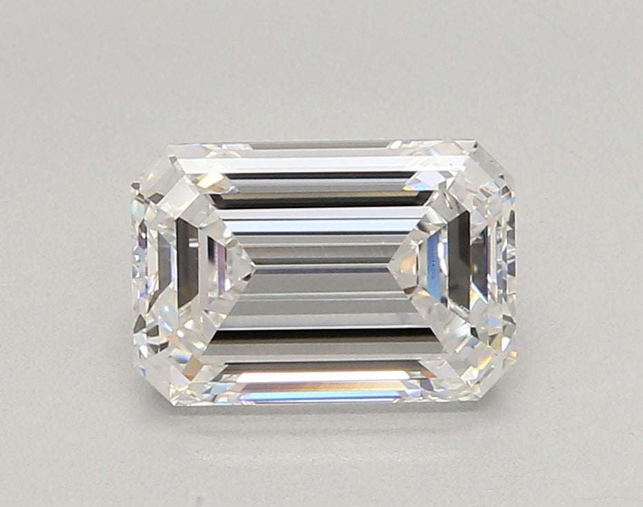 2.54 Carat Emerald Shaped, Ideal Cut, E Color, VVS1 Clarity, IGI Certified Lab Grown Diamond