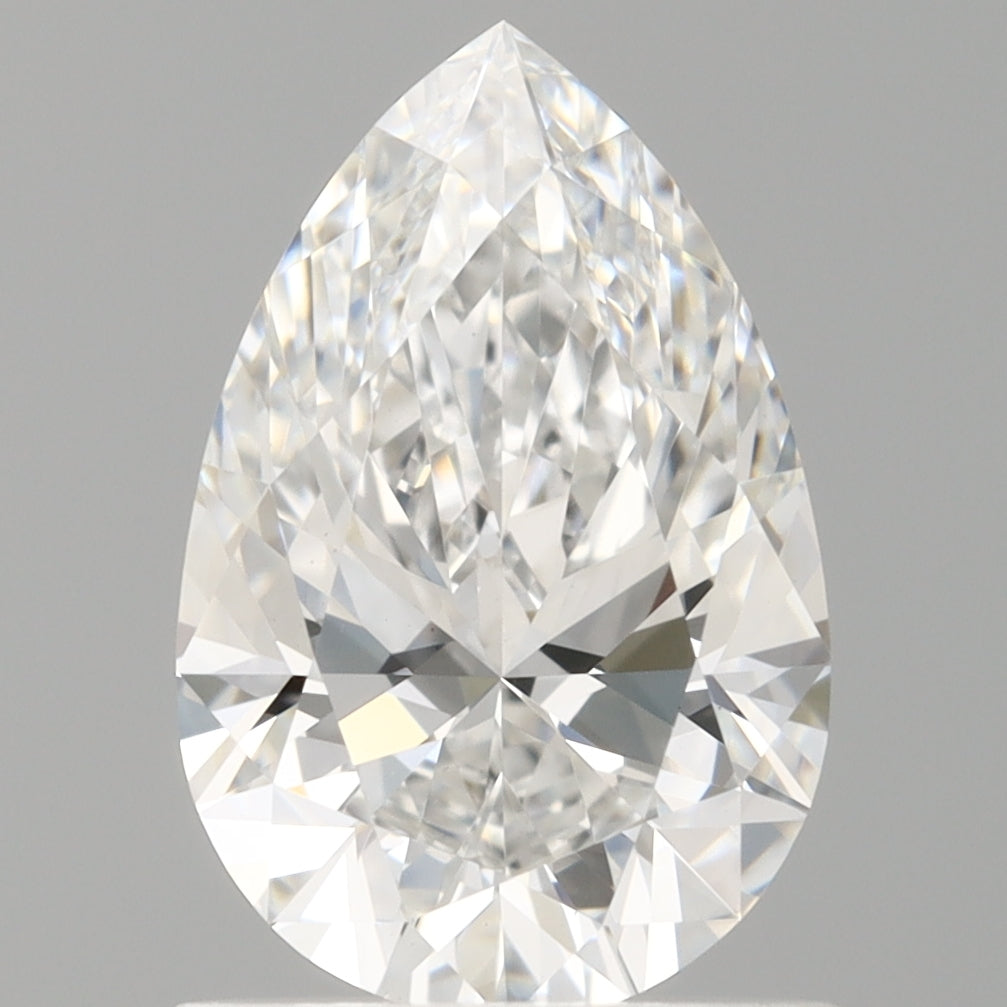 1.09 Carat Pear Shaped, Ideal Cut, D Color, VVS2 Clarity, IGI Certified Lab Grown Diamond