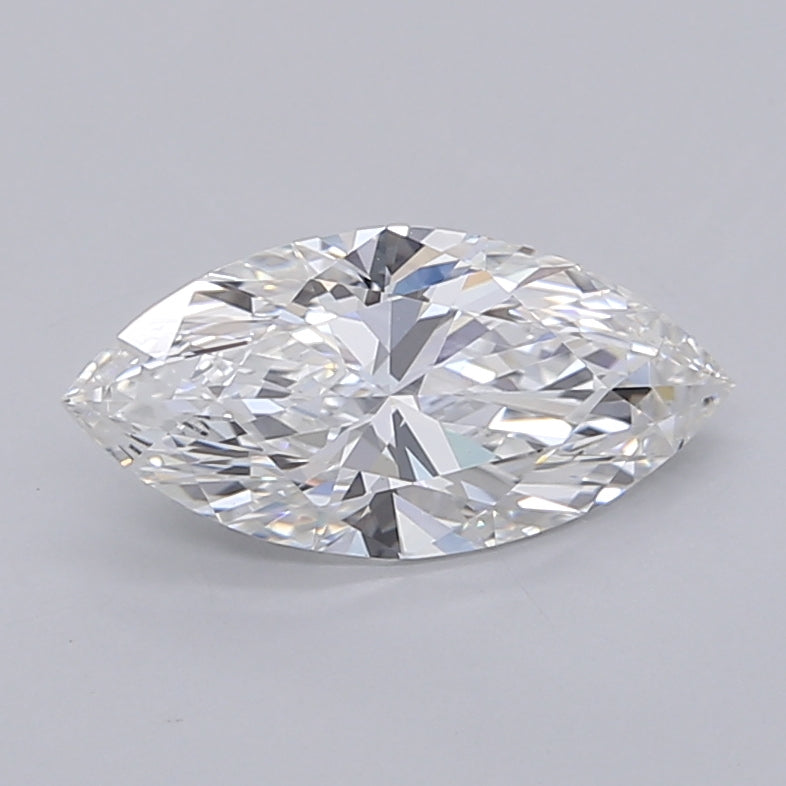 1.38 Carat Marquise Shaped, Ideal Cut, E Color, VVS2 Clarity, IGI Certified Lab Grown Diamond