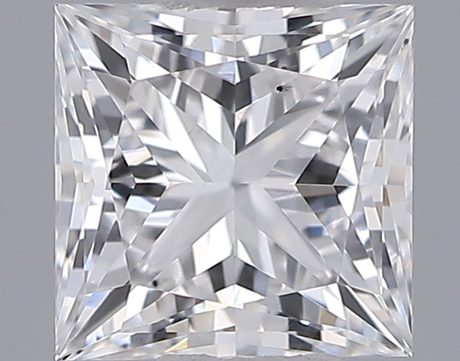 0.54 Carat Princess Shaped, Ideal Cut, D Color, VS2 Clarity, IGI Certified Lab Grown Diamond