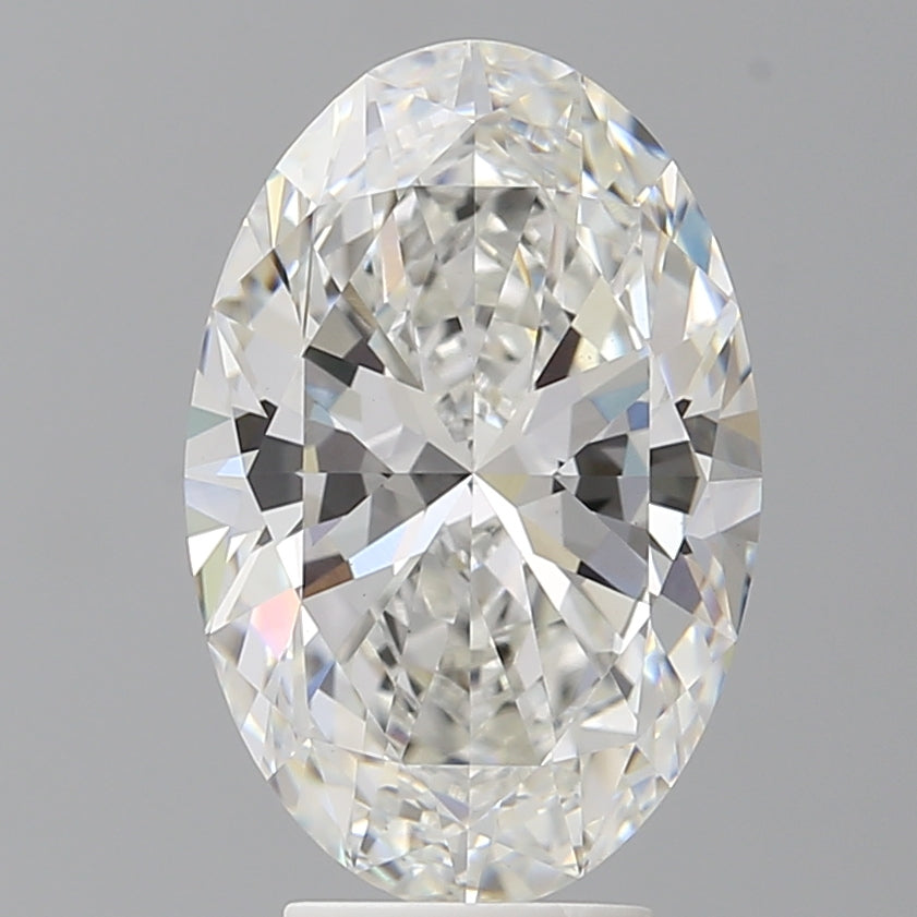 4.59 Carat Oval Shaped, Ideal Cut, F Color, VVS2 Clarity, IGI Certified Lab Grown Diamond