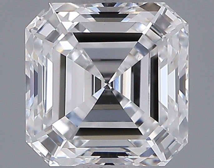 1.04 Carat Asscher Shaped, Ideal Cut, D Color, VVS2 Clarity, IGI Certified Lab Grown Diamond