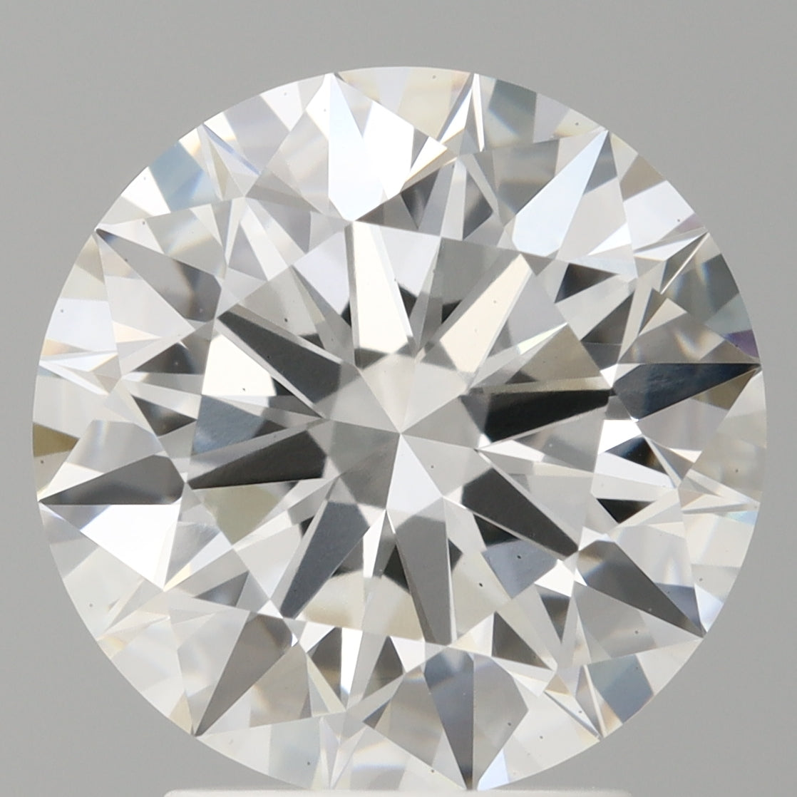 3.07 Carat Round Shaped, Ideal Cut, D Color, VS2 Clarity, IGI Certified Lab Grown Diamond