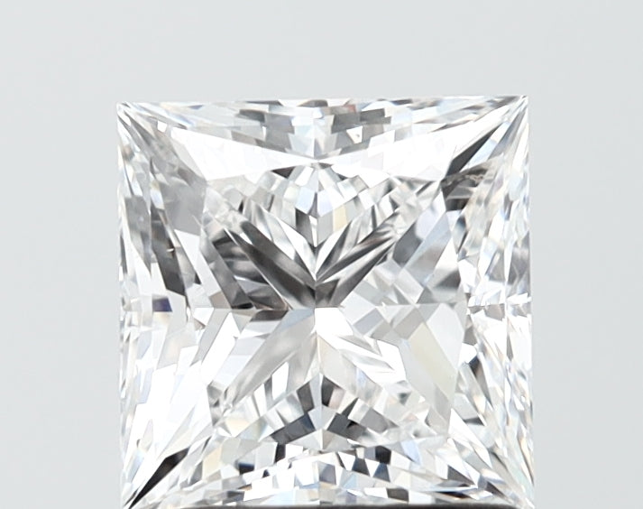 2.00 Carat Princess Shaped, Ideal Cut, D Color, VS1 Clarity, IGI Certified Lab Grown Diamond