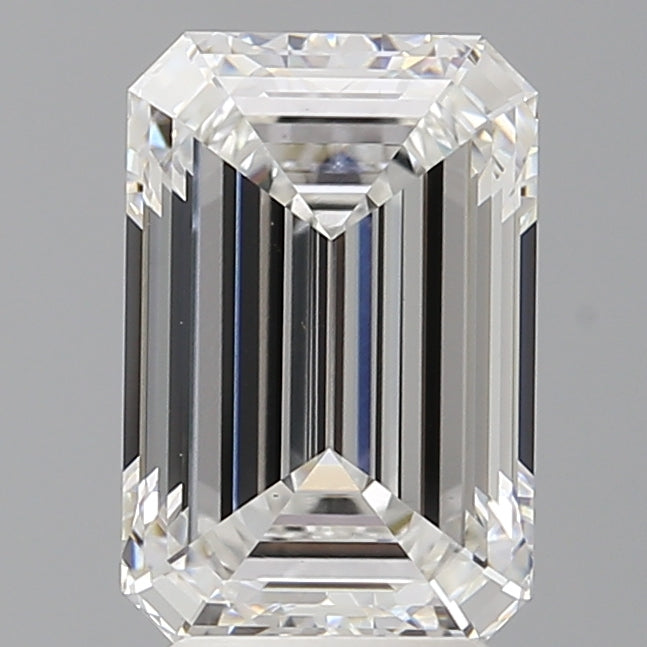 3.60 Carat Emerald Shaped, Ideal Cut, E Color, VS1 Clarity, IGI Certified Lab Grown Diamond