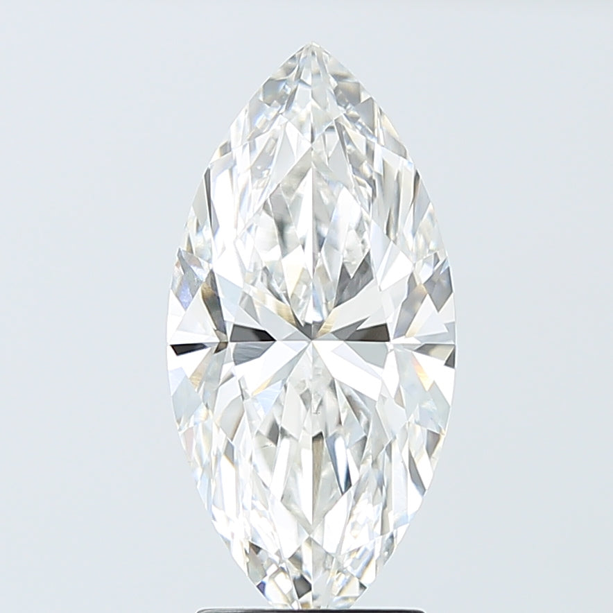 3.08 Carat Marquise Shaped, Ideal Cut, F Color, VS1 Clarity, IGI Certified Lab Grown Diamond