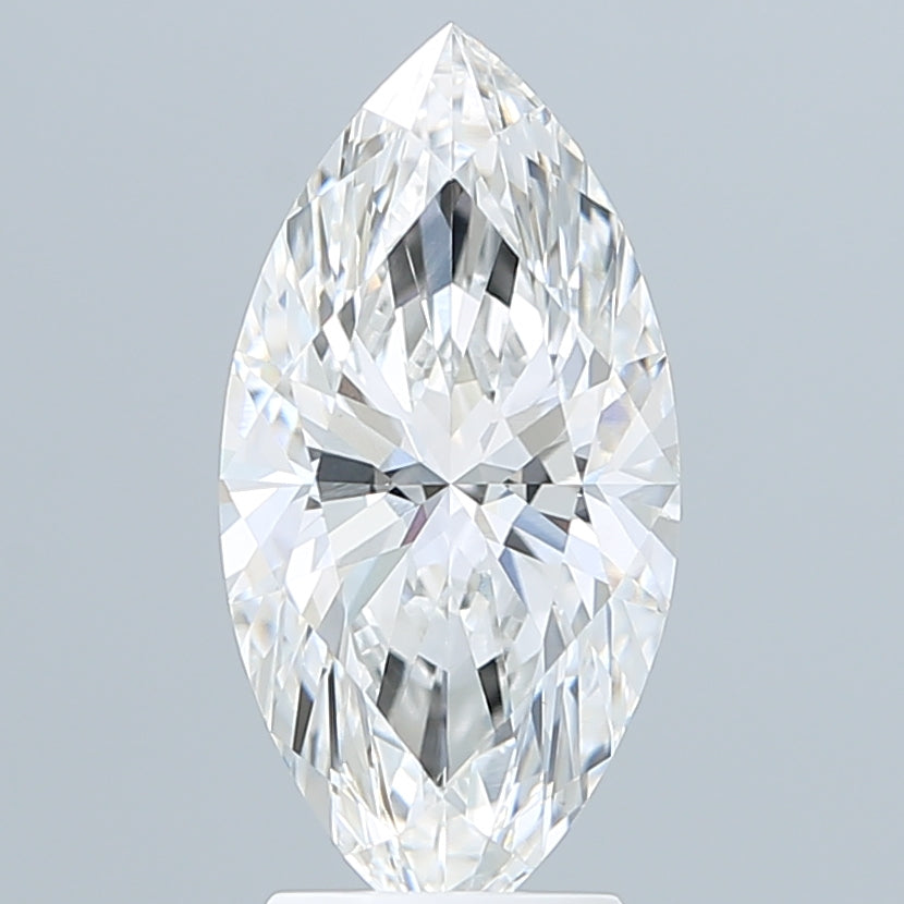 3.10 Carat Marquise Shaped, Ideal Cut, F Color, VVS2 Clarity, IGI Certified Lab Grown Diamond