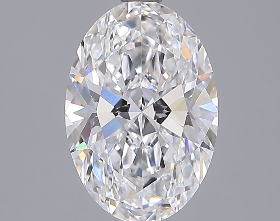 2.05 Carat Oval Shaped, Ideal Cut, D Color, VVS2 Clarity, IGI Certified Lab Grown Diamond