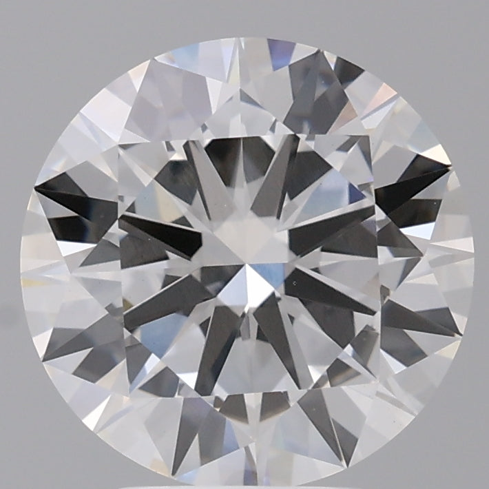 4.09 Carat Round Shaped, Excellent Cut, E Color, VVS2 Clarity, IGI Certified Lab Grown Diamond