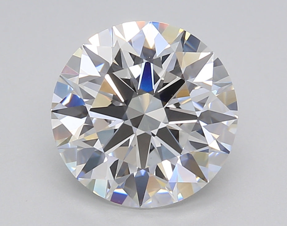 3.02 Carat Round Shaped, Excellent Cut, E Color, VS1 Clarity, GIA Certified Lab Grown Diamond