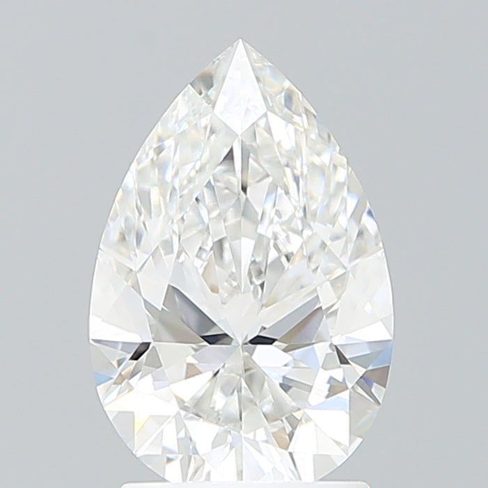2.06 Carat Pear Shaped, Ideal Cut, E Color, VVS1 Clarity, IGI Certified Lab Grown Diamond