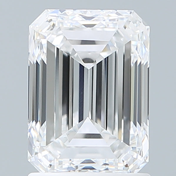 1.80 Carat Emerald Shaped, Excellent Cut, D Color, VS1 Clarity, IGI Certified Lab Grown Diamond