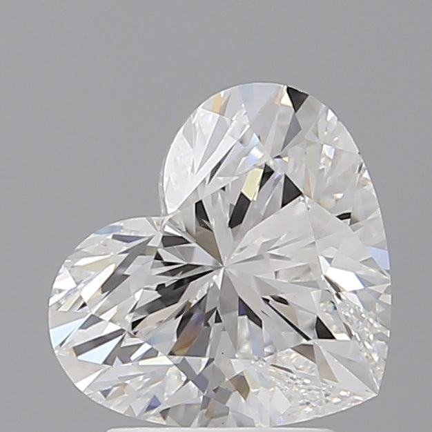2.60 Carat Heart Shaped, Ideal Cut, E Color, VVS2 Clarity, IGI Certified Lab Grown Diamond
