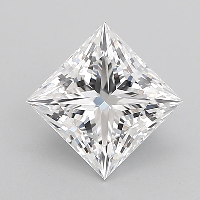 1.04 Carat Princess Shaped, Ideal Cut, D Color, VVS1 Clarity, IGI Certified Lab Grown Diamond