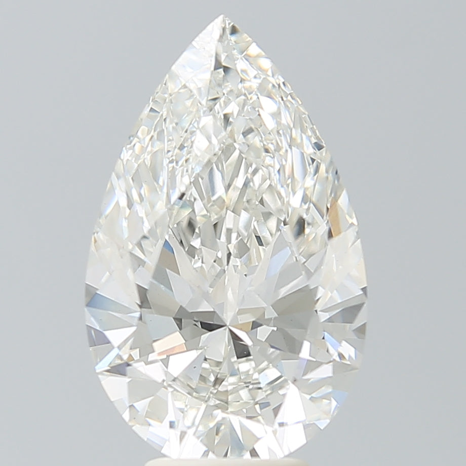 5.37 Carat Pear Shaped, Ideal Cut, G Color, VS1 Clarity, IGI Certified Lab Grown Diamond