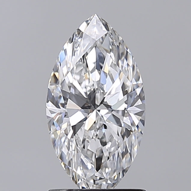 1.36 Carat Marquise Shaped, Excellent Cut, D Color, VVS2 Clarity, IGI Certified Lab Grown Diamond