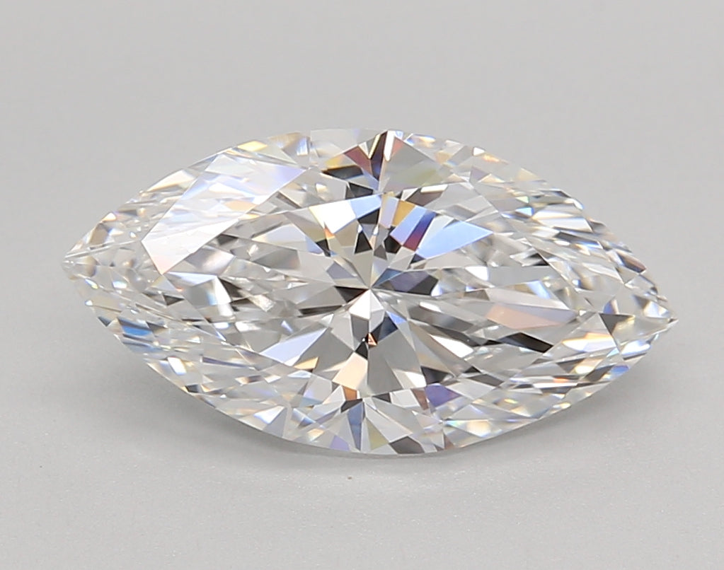 2.43 Carat Marquise Shaped, Ideal Cut, E Color, VVS1 Clarity, IGI Certified Lab Grown Diamond