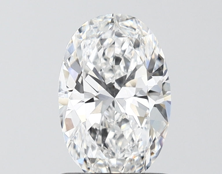 1.09 Carat Oval Shaped, Ideal Cut, D Color, VS1 Clarity, IGI Certified Lab Grown Diamond