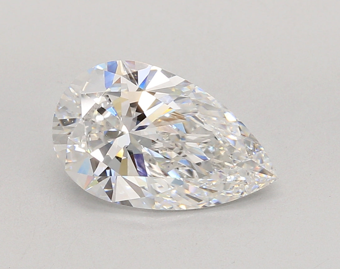 2.53 Carat Pear Shaped, Ideal Cut, D Color, VVS1 Clarity, IGI Certified Lab Grown Diamond