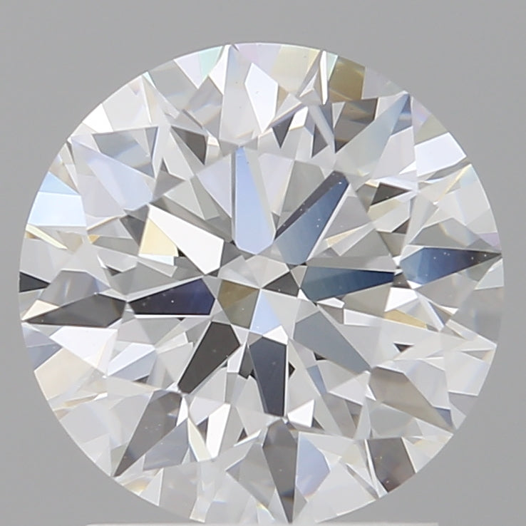 2.10 Carat Round Shaped, Ideal Cut, E Color, VVS2 Clarity, IGI Certified Lab Grown Diamond