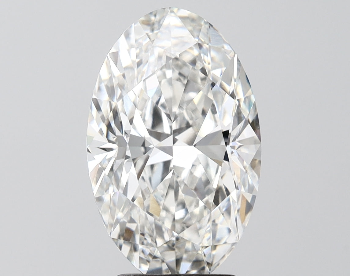 3.71 Carat Oval Shaped, Ideal Cut, F Color, VVS2 Clarity, IGI Certified Lab Grown Diamond