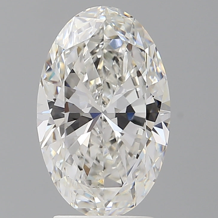 3.04 Carat Oval Shaped, Ideal Cut, F Color, VVS2 Clarity, IGI Certified Lab Grown Diamond