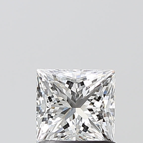 1.00 Carat Princess Shaped, Ideal Cut, E Color, VVS2 Clarity, IGI Certified Lab Grown Diamond