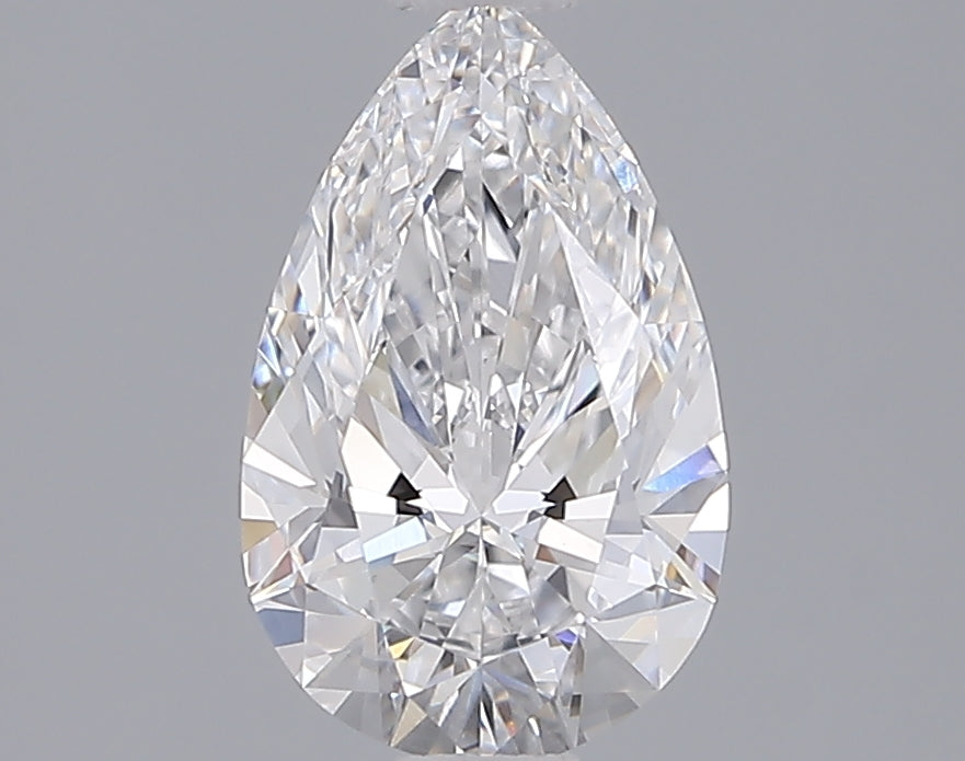 1.54 Carat Pear Shaped, Ideal Cut, D Color, VS1 Clarity, IGI Certified Lab Grown Diamond
