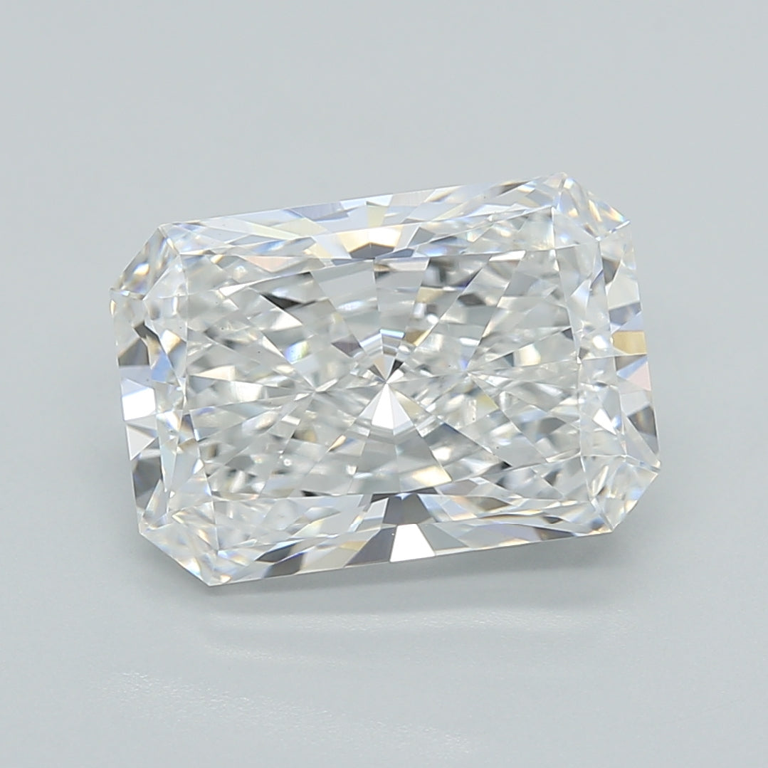 4.01 Carat Radiant Shaped, Ideal Cut, E Color, VS1 Clarity, IGI Certified Lab Grown Diamond