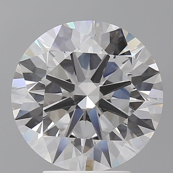 4.06 Carat Round Shaped, Excellent Cut, E Color, VVS2 Clarity, IGI Certified Lab Grown Diamond