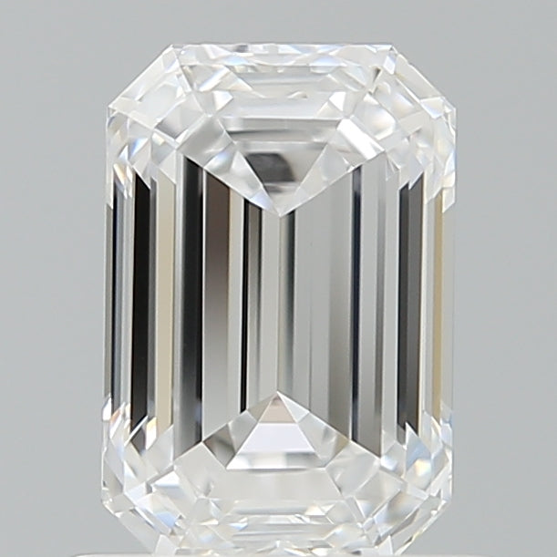 1.02 Carat Emerald Shaped, Ideal Cut, D Color, VVS2 Clarity, IGI Certified Lab Grown Diamond