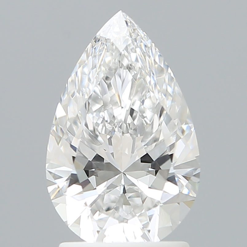 1.86 Carat Pear Shaped, Ideal Cut, D Color, VVS2 Clarity, IGI Certified Lab Grown Diamond