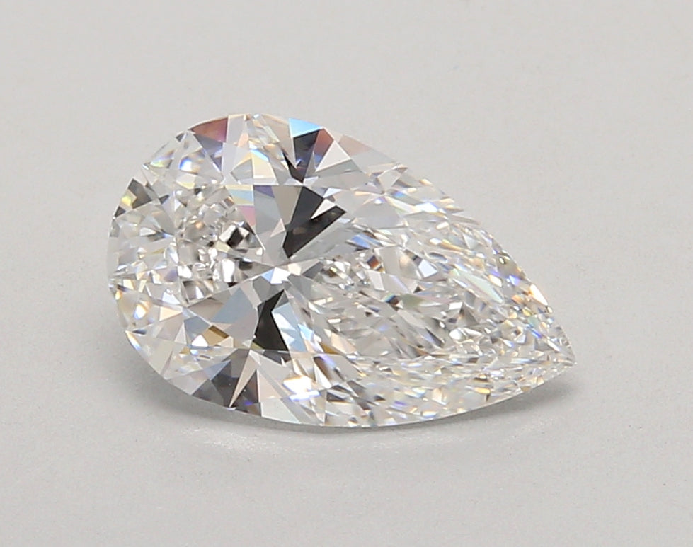 2.06 Carat Pear Shaped, Ideal Cut, D Color, VVS2 Clarity, IGI Certified Lab Grown Diamond