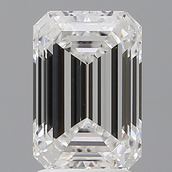 2.57 Carat Emerald Shaped, Ideal Cut, E Color, VVS2 Clarity, IGI Certified Lab Grown Diamond