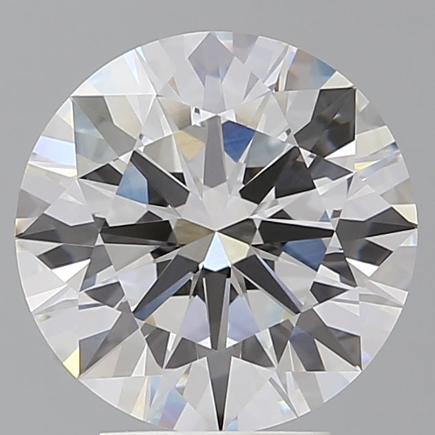 4.00 Carat Round Shaped, Excellent Cut, E Color, VVS2 Clarity, IGI Certified Lab Grown Diamond