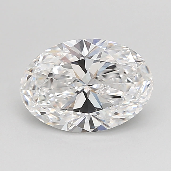 1.55 Carat Oval Shaped, Ideal Cut, D Color, VVS2 Clarity, IGI Certified Lab Grown Diamond