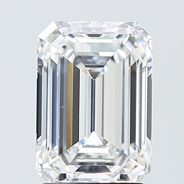 2.59 Carat Emerald Shaped, Ideal Cut, D Color, VS1 Clarity, IGI Certified Lab Grown Diamond