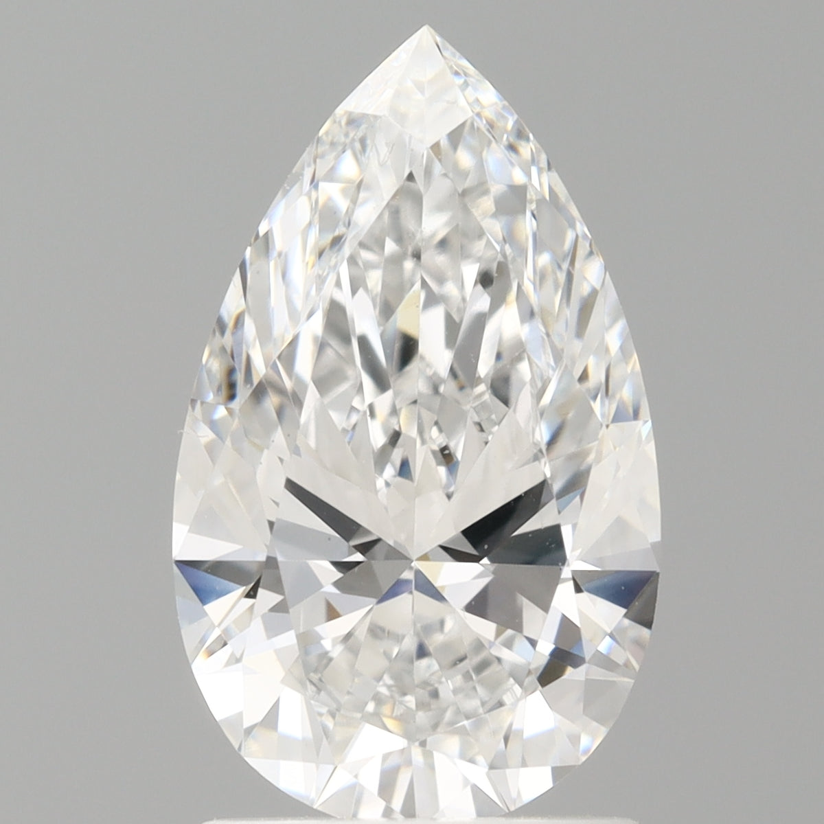 1.60 Carat Pear Shaped, Ideal Cut, E Color, VVS2 Clarity, IGI Certified Lab Grown Diamond