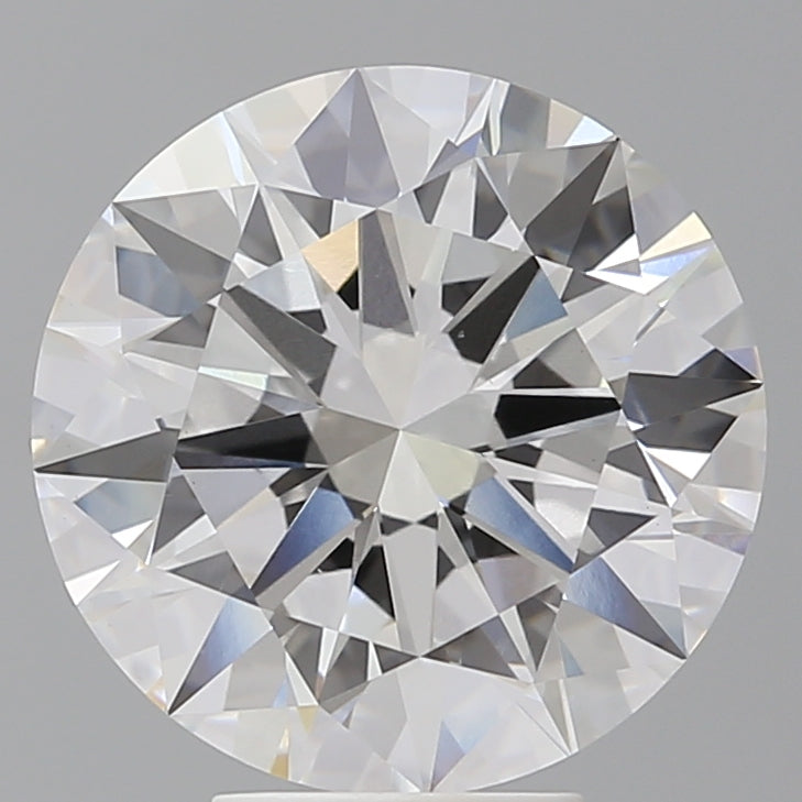 6.01 Carat Round Shaped, Excellent Cut, F Color, VVS2 Clarity, IGI Certified Lab Grown Diamond