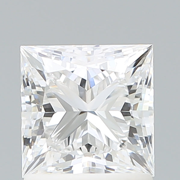 1.56 Carat Princess Shaped, Ideal Cut, D Color, VVS2 Clarity, IGI Certified Lab Grown Diamond