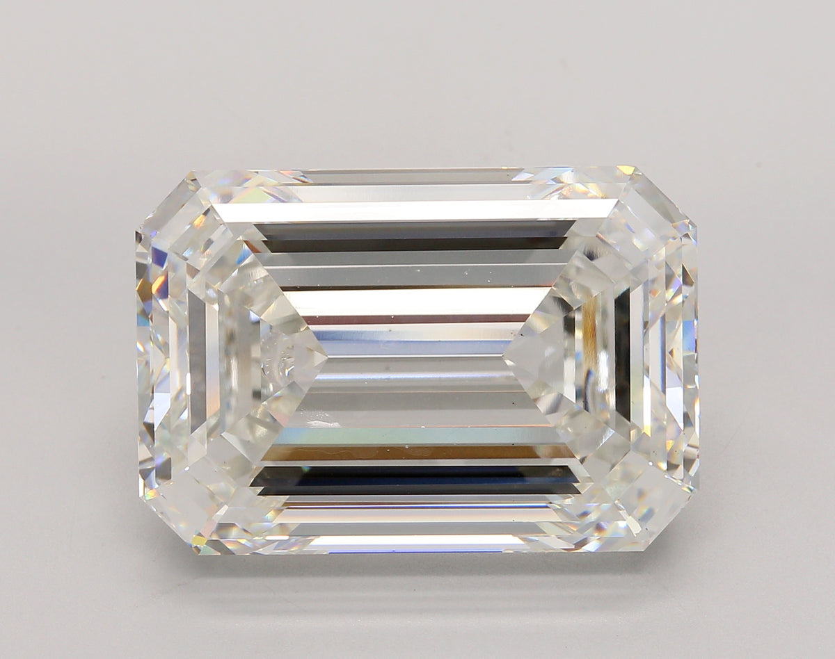 31.82 Carat Emerald Shaped, Ideal Cut, G Color, VS1 Clarity, IGI Certified Lab Grown Diamond
