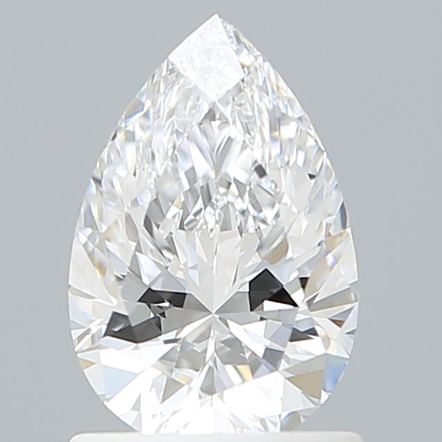 1.09 Carat Pear Shaped, Ideal Cut, D Color, VVS1 Clarity, IGI Certified Lab Grown Diamond