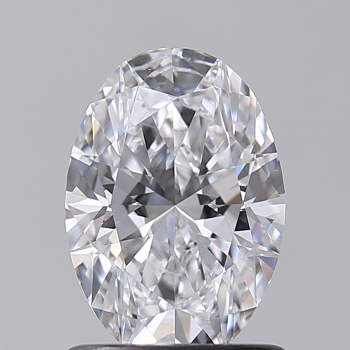1.00 Carat Oval Shaped, Very Good Cut, D Color, VVS2 Clarity, IGI Certified Lab Grown Diamond