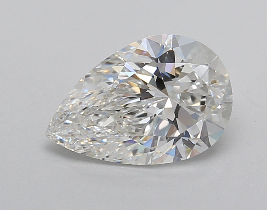1.52 Carat Pear Shaped, Excellent Cut, E Color, VVS2 Clarity, IGI Certified Lab Grown Diamond