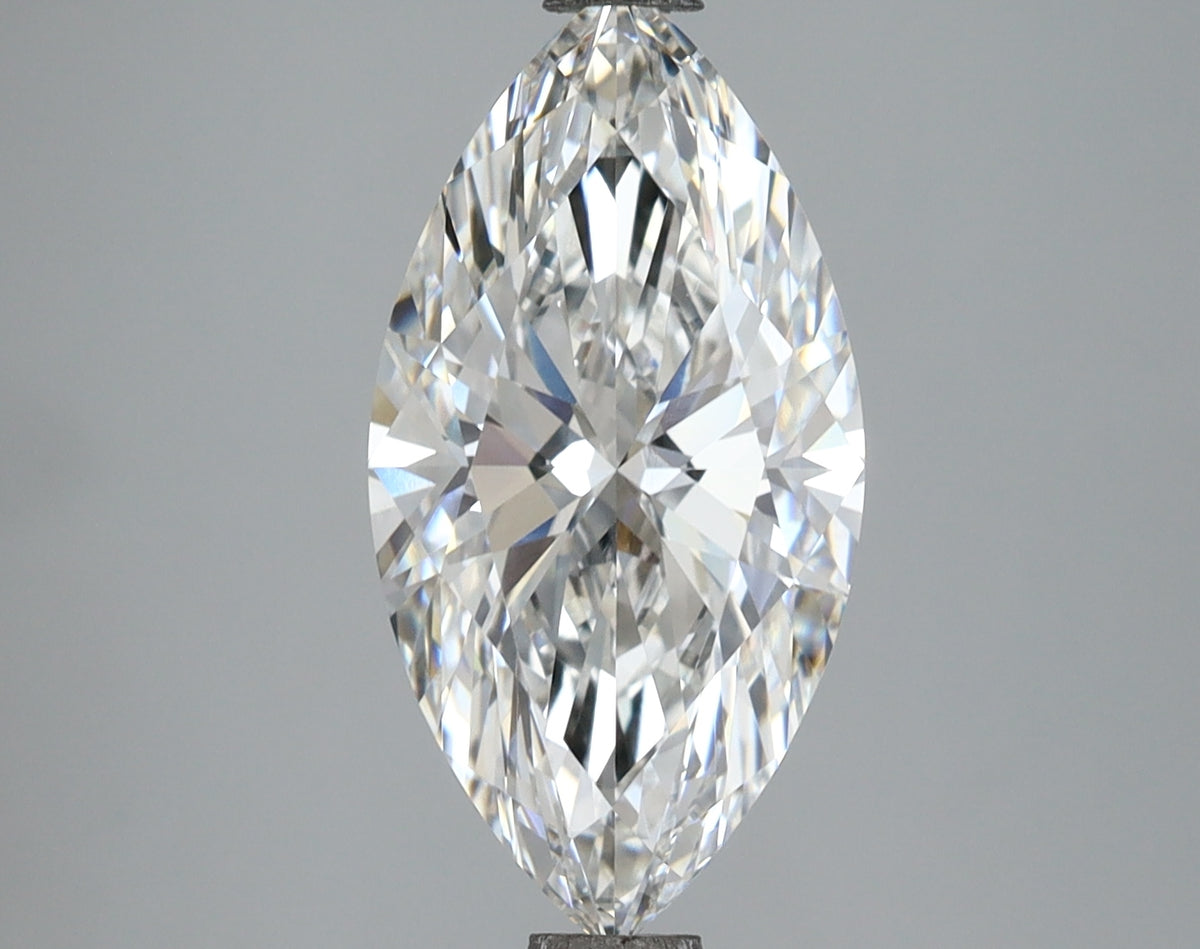 3.08 Carat Marquise Shaped, Ideal Cut, E Color, VVS1 Clarity, IGI Certified Lab Grown Diamond