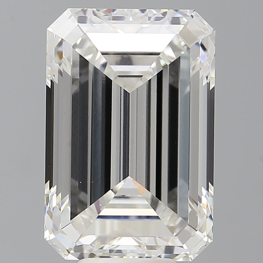 9.53 Carat Emerald Shaped, Excellent Cut, F Color, VVS2 Clarity, IGI Certified Lab Grown Diamond