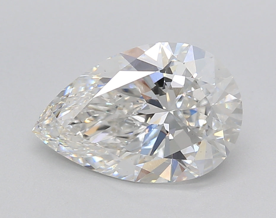 2.02 Carat Pear Shaped, Excellent Cut, E Color, VS1 Clarity, IGI Certified Lab Grown Diamond