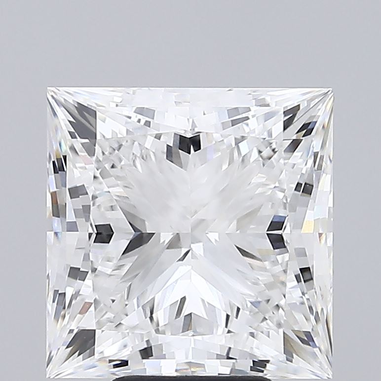7.04 Carat Princess Shaped, Ideal Cut, E Color, VVS1 Clarity, IGI Certified Lab Grown Diamond