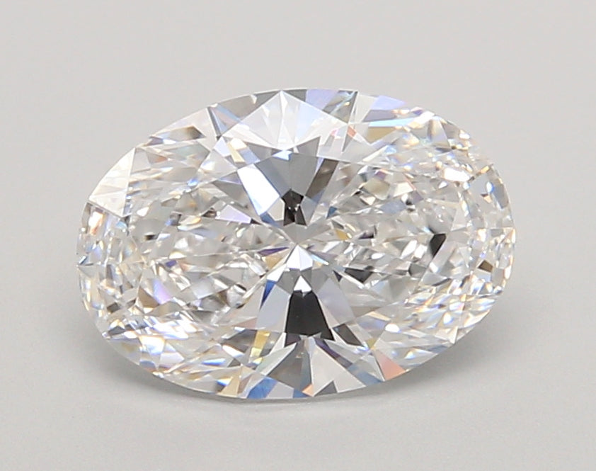 2.06 Carat Oval Shaped, Ideal Cut, D Color, VVS2 Clarity, IGI Certified Lab Grown Diamond